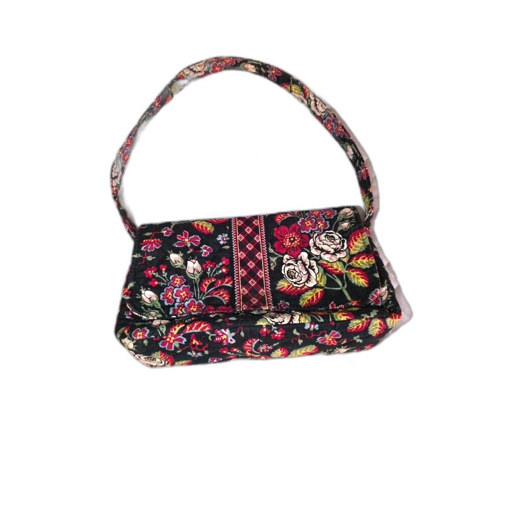 Retired Vera Bradley “Anastasia” Quilted Cotton Shoulder Bag - Picture 1 of 8